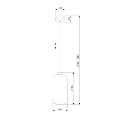 Подвесной светильник со стеклянным плафоном 3314 Marco, E27х1