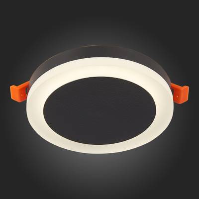 ST104.442.06 Светильник потолочный Черный LED 1*6W 4000K 468Lm Ra&gt;80 120° IP20 D110xH20 170-240V