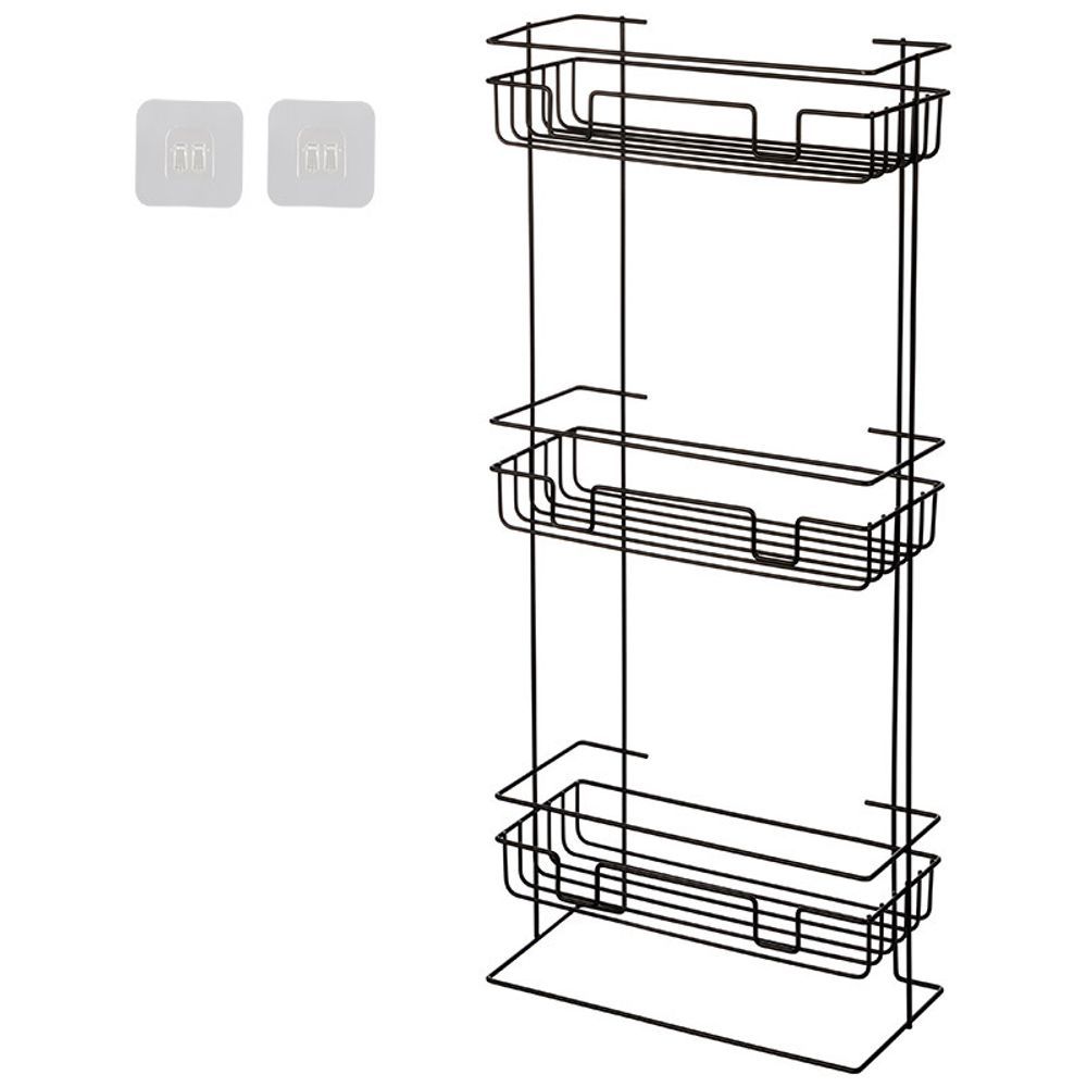 Полка напольная/настенная Scaffali 3-х ярусная,  прямая,  29,5*12,5*66 см (полимерное покрытие)