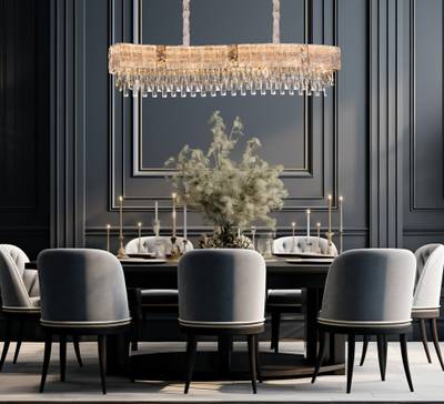 Люстра подвесная Delight Gold FL1058-7PL, E14х7