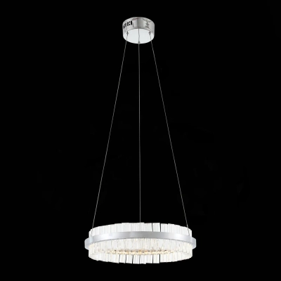 SL383.103.01 Светильник подвесной ST-Luce Хром/Хром, Прозрачный LED 1*34W 3000K