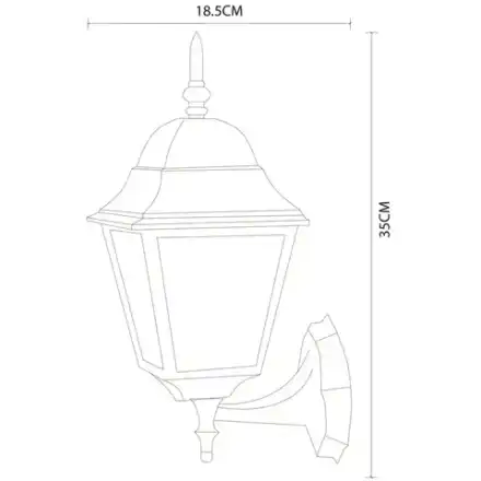Уличный настенный светильник Arte Lamp BREMEN A1011AL-1BK, 1хE27