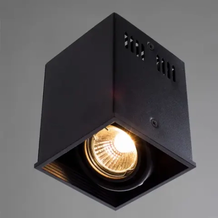 Точечный накладной светильник Arte Lamp CARDANI PICCOLO A5942PL-1BK, 1хGU10