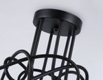 Потолочный светильник в стиле лофт TR80419/5 BK/GD черный/золото E27/5 max 60W D690*370