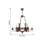 Подвесная люстра Boulogne 2159-6P, 6*E14*40W. ТМ F-Promo