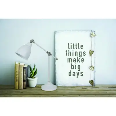 Офисная настольная лампа Arte Lamp BRACCIO A2054LT-1WH, 1хE27