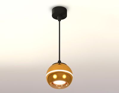 Комплект подвесного светильника с дополнительной подсветкой XP1105001 PYG/SBK золото желтое полированное/черный песок MR16 GU5.3 LED 3W 4200K (A2302, C1105, N7014)