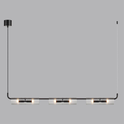 6561/6 SUSPENTIONI LN26 284 черный/прозрачный/металл/стекло Подвес G9 6*20W 220V TORONTO