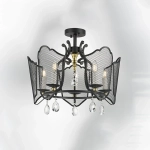 744057 Люстра CASTELLO 5х40W E14 ЧЕРНЫЙ/ЗОЛОТО Lightstar