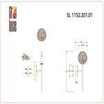 SL1152.201.01 Светильник настенный ST-Luce Золотистый/Прозрачный G9 1*3W