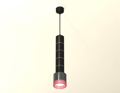 Комплект подвесного светильника с композитным хрусталем XP8115015 DCH/PI черный хром/розовый GX53 (A2302, C6303, A2062, C6303, A2062, C6303, A2062, C6303, A2062, C6303, A2101, C8115, N8486)