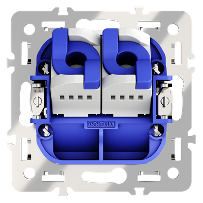 VLS0602M Механизм розетки компьютерной двойной RJ45+RJ45 кат.6, S70. (ТМ Maytoni)