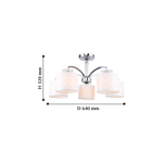 Потолочная люстра Modum 2199-5U, 5*E14*40W. ТМ F-Promo