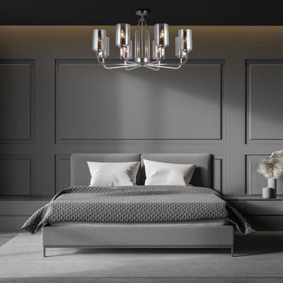 Потолочная люстра 60138/8 сатин-никель