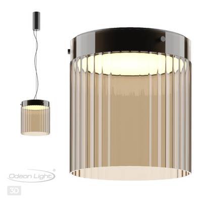 5047/20LC L-VISION ODL24 303 черный/светл.янтарный/металл/стекло Потолочный светильник LED 20W 4000К 2238Лм PILLARI