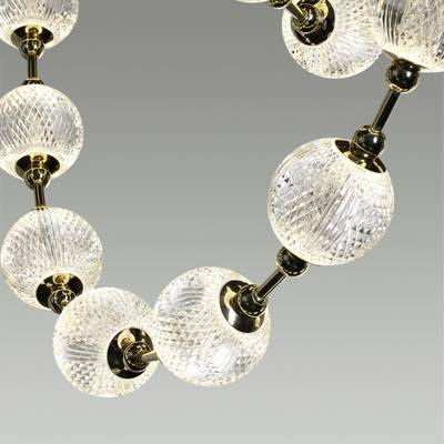 5008/80L L-VISION ODL23 591 золотой/прозрачный/металл/акрил Подвес LED 80W 4000K 4400лм CRYSTAL