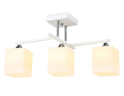 Светильник подвесной TR303113/3 WH/CH/FR белый/хром/белый матовый E27/3 max 40W 490*260*290