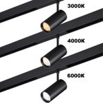 359957 PORT NT25 222 черный Трековый св-к диммир. со сменой цв.температуры, пульт ДУ/Tuya Smart Life IP20 LED 12W 3000-6000K 90-240V VECTOR