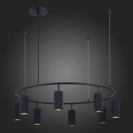 SL1213.403.08 Светильник подвесной ST-Luce Черный/Черный GU10 8*5W 4000K