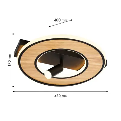 Потолочный светильник Olika 4438-2C, LED*40W, 3200LM, 3000-6000K. ТМ F-Promo