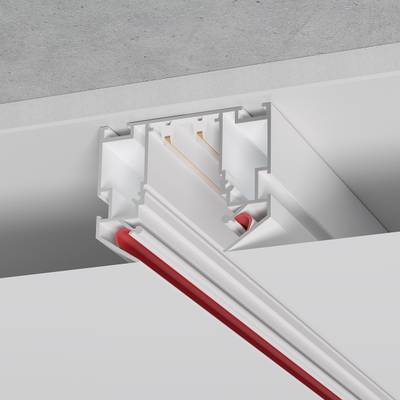ST046.529.02 Шинопровод 220 под натяжной потолок  ST-Luce Белый Длина 2000мм
