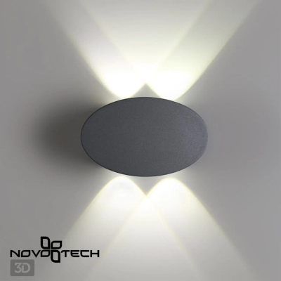 358562 STREET NT21 378 темно-серый Ландшафтный настенный светильник IP54 LED 4000K 4W 85-265V CALLE