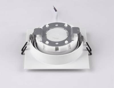 Светильник встраиваемый поворотный точечный TN51915 WH белый GX53 max 12W 115*115*23