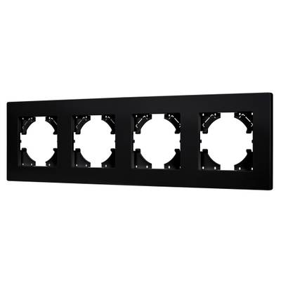 Рамка пластиковая FRM-PERIO-PL-4-BK (Arlight, -)