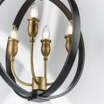 731247 Люстра CERO 4х40W E14 ЧЕРНЫЙ/ЗОЛОТО Lightstar