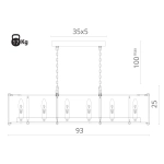 Подвесная люстра Divinare OSTIN 1100/02 SP-12, 12хE14