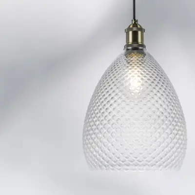 798021 Люстра GENNI 1х40W E27 ЛАТУНЬ/ПРОЗРАЧНЫЙ Lightstar