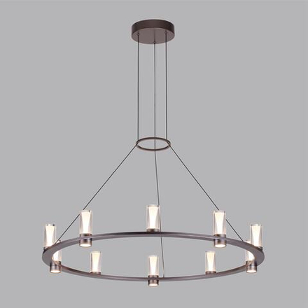 7143/70L HIGHTECH ODL26 513 светильник темный никель/акрилл/металл IP20 LED 60W 3830Лм 3000K 180° 220V DEFANCE