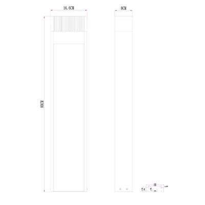 Ландшафтный светильник Arte Lamp ARNEB A2148PA-1BR, 1хLED