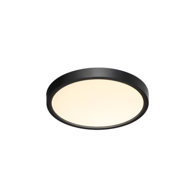7660/18L MITRA LED SN 554 Светильник пластик/белый/черный LED 18Вт 3000/4000K D230 IP40 ALFA BLACK