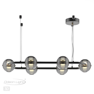 5041/60LA L-VISION ODL24 543 черн./золото/дымчатый/металл/стеко Люстра LED 60W 4000К 1526Лм TRONI