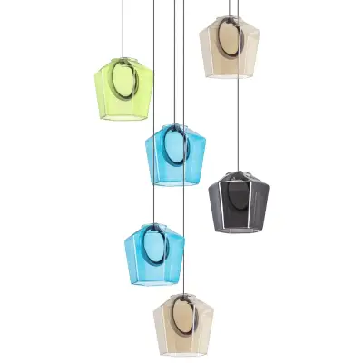 796169 Люстра CARAMELLO LED 6х6W 700LM КОФЕЙНЫЙ/МУЛЬТИКОЛОР 3000K Lightstar