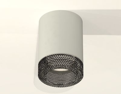 Комплект накладного светильника с композитным хрусталем XS7423002 SGR/BK серый песок/тонированный MR16 GU5.3 (C7423, N7192)