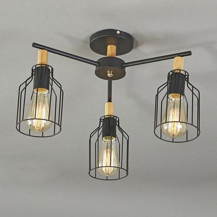 Потолочный светильник Escada 469/3PL E27*60W Black