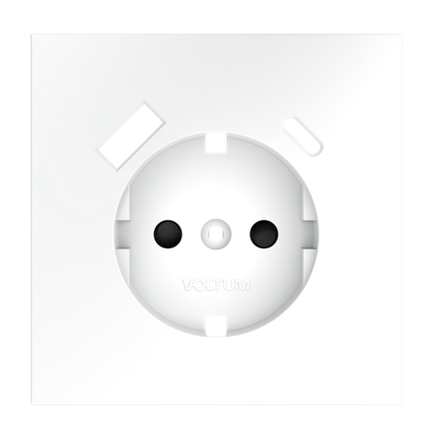 VLS001002 Накладка для розетки с заземлением и защитными шторками, с USB A+C, S70 (белый матовый). (ТМ Maytoni)