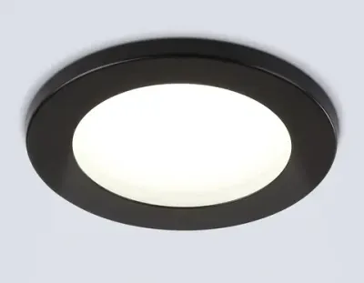 Светильник встраиваемый TN6632 BK черный IP44 GX53 D100*60