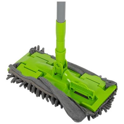 Швабра для пола с насадкой из микрофибры CLAMP на защелках