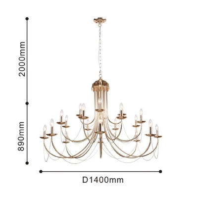 Подвесная люстра Plini 2591-20P, 20*E14*40W. ТМ F-Promo