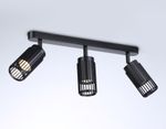 Настенно-потолочный  поворотный спот со сменной лампой  TN51690/3 BK черный GU10/3 260*60*180