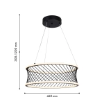 Подвесная люстра Korg 4436-2P, LED*40W, 4300LM, 3000-6000K. ТМ F-Promo