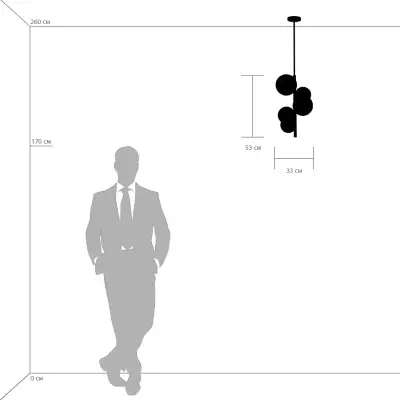 815053 Люстра CROCO 5х40W E14 ЛАТУНЬ Lightstar