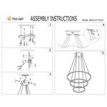 08223,33(3000K) Люстра Тор матовое золото d80+60+40 h200 Led 110W (3000K) диммируемая, с пультом ДУ
