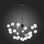 SL376.403.27 Светильник подвесной ST-Luce Черный/Прозрачный, Белый G4 LED 27*2W