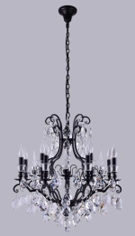 Люстра Crystal Lux MAGNIFICO SP13 BLACK/TRANSPARENT 2310/313