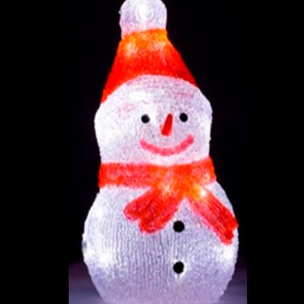 Фигура светодиодная из акрила "Снеговик 20LED"