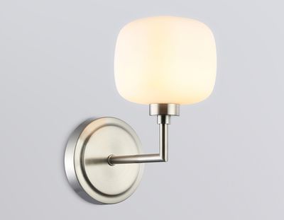 Светильник настенный LH53007 SN/FR сатин никель/белый матовый G9 max 40W 195*120*230